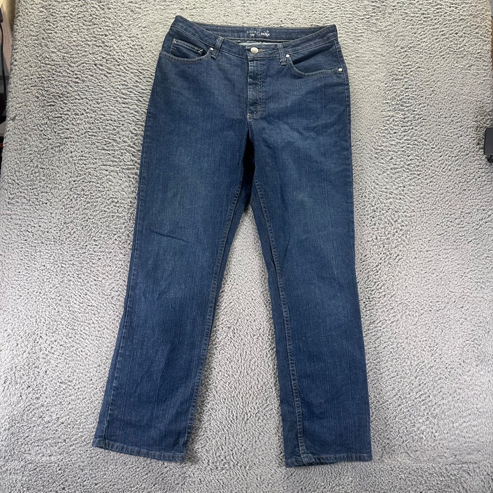 Riders by Lee Indigo Jeans Womens 12 Blue Cotton Denim Straight Workwear Stretch